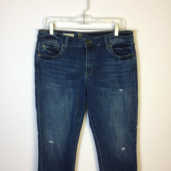 KUT from the Kloth Jeans Size 10 Womans Katy Ankle Straight Leg Mid Rise Denim - Picture 10 of 14